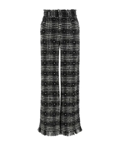 GIUSEPPE DI MORABITO PLAID CASUAL PANTS