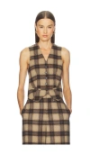 Giuseppe Di Morabito Plaid Top In Brown