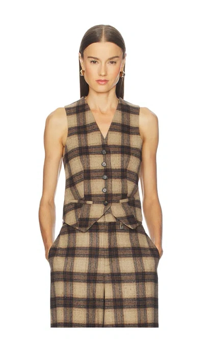 Giuseppe Di Morabito Plaid Top In Brown