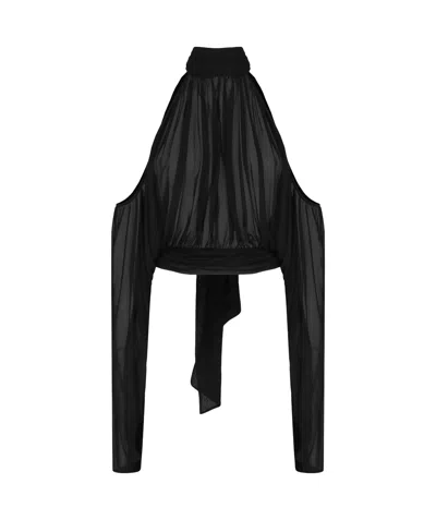 Giuseppe Di Morabito Pleated Cover-up In Black
