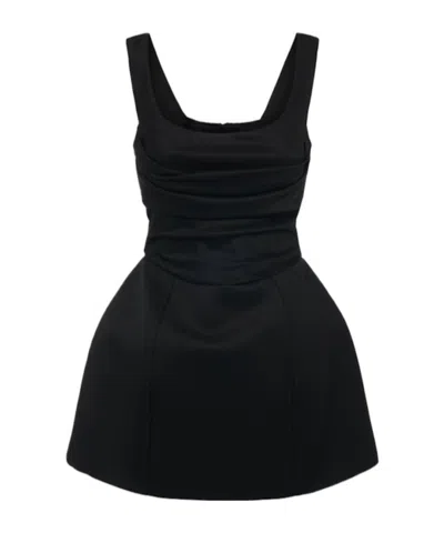 Giuseppe Di Morabito Pleated Detail Dress In Black