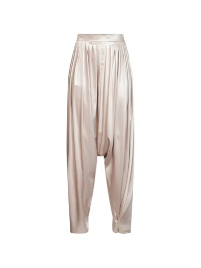 Giuseppe Di Morabito Pleated Draped-crotch Trousers In Neutral