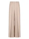 Giuseppe Di Morabito Pleated Wide-leg Trousers In Neutral