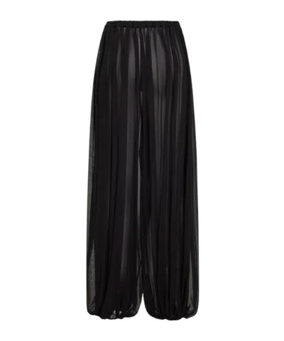 Giuseppe Di Morabito Pleated Wide-leg Pants In Black