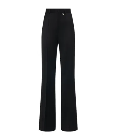 Giuseppe Di Morabito Pleated Wool Casual Pants In Black
