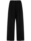 Giuseppe Di Morabito Pleated Wool Trousers In Black