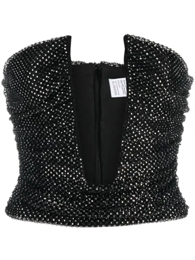 Giuseppe Di Morabito Mesh Top In Black