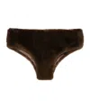 Giuseppe Di Morabito Kurze Shorts Aus Faux Fur In Black