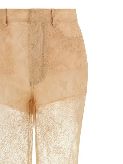 Giuseppe Di Morabito Polyamide Fla Women's Pants In Nude