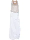 Giuseppe Di Morabito Crystal-embellished Tank Top In Silver In White