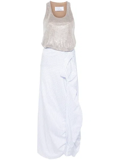 GIUSEPPE DI MORABITO POPLIN MINI DRESS