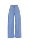 Giuseppe Di Morabito Light Blue Relaxed Flat Front Pants In Blue