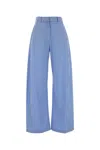 Giuseppe Di Morabito Light Blue Relaxed Flat Front Pants In Blue