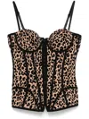 Giuseppe Di Morabito Printed Corset Top In Nude