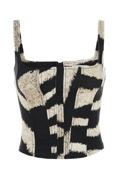 Giuseppe Di Morabito Printed Cotton Bodice