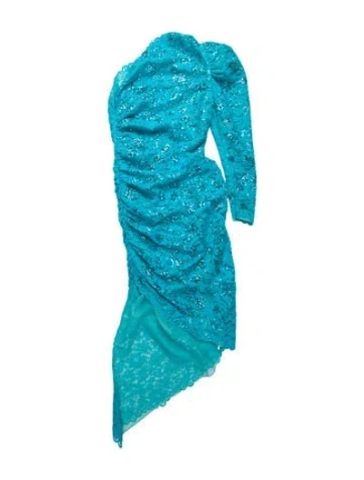 Pre-owned Giuseppe Di Morabito Printed Long Dress In Blue