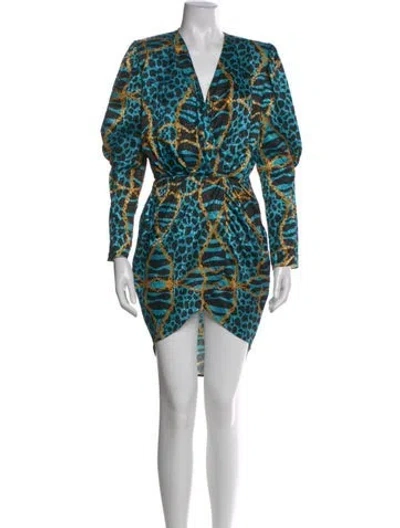 Pre-owned Giuseppe Di Morabito Printed Mini Dress In Multi