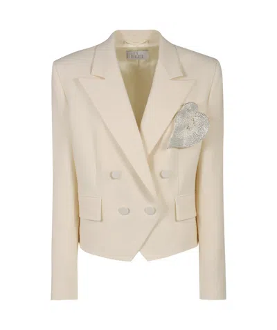 Giuseppe Di Morabito Rhinestone-appliqué Blazer In Nude