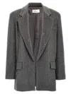 Giuseppe Di Morabito Rhinestone Blazer Jacket In Gray