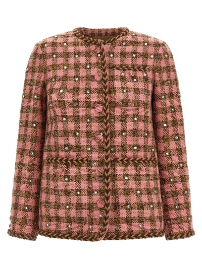 Giuseppe Di Morabito Rhinestone Blazer Jacket In Multi