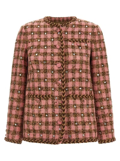 GIUSEPPE DI MORABITO RHINESTONE BLAZER JACKET