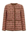 Giuseppe Di Morabito Rhinestone Blazer Jacket In Pink