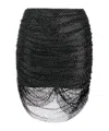 Giuseppe Di Morabito Rhinestone-embellished Mesh Miniskirt