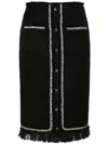 Giuseppe Di Morabito Rhinestone-embellished Midi Skirt In Black