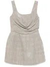 Giuseppe Di Morabito Rhinestone-embellished Mini Dress In Neutrals