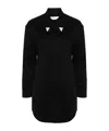 Giuseppe Di Morabito Rhinestone-embellished Poplin Mini Dress In Black
