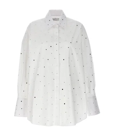 GIUSEPPE DI MORABITO RHINESTONE-EMBELLISHED POPLIN SHIRT