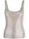 Giuseppe Di Morabito Rhinestone-embellished Sleeveless Top In Silver