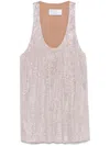Giuseppe Di Morabito Rhinestone-embellished Tank Top In Neutrals