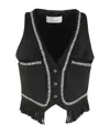 Giuseppe Di Morabito Rhinestone Embellished Vest In Black