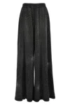 Giuseppe Di Morabito Crystal Embellished High Rise Wide Leg Trousers