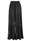 Giuseppe Di Morabito Crystal Embellished High Rise Wide Leg Trousers In Black