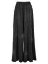 Giuseppe Di Morabito Crystal Embellished High Rise Wide Leg Trousers In Black