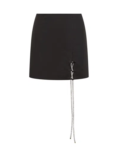 Giuseppe Di Morabito Rhinestone Mini Skirt In Black