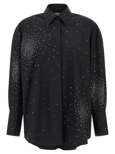 Giuseppe Di Morabito Rhinestone Shirt In Black