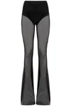 Giuseppe Di Morabito Mesh Flare Pants In Nero
