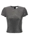 Giuseppe Di Morabito Black Short-sleeved Top With Crystals