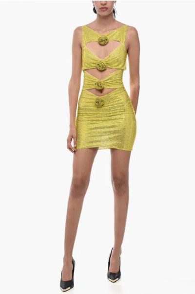 Giuseppe Di Morabito Rhinestoned Minidress With Cut-outs