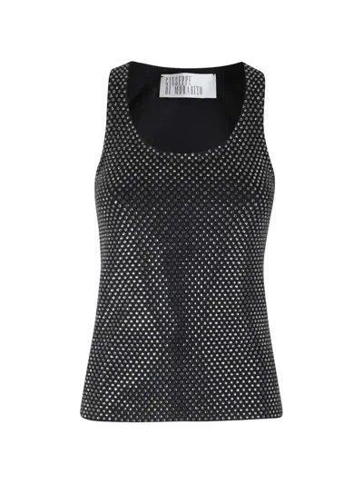 Giuseppe Di Morabito Rhinestone-embellished Tank Top In Black