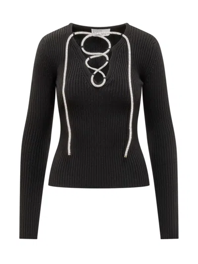 Giuseppe Di Morabito Rhinestones Jersey In Black