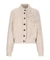 Giuseppe Di Morabito Casual Bomber Jacket In Gold