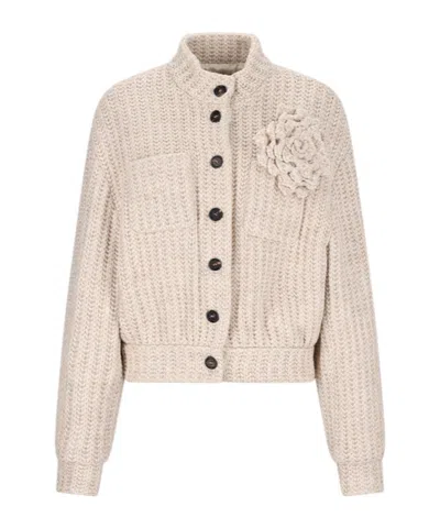 Giuseppe Di Morabito Casual Bomber Jacket In Gold