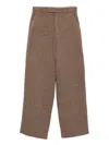 Giuseppe Di Morabito Ribbed-knit Trousers In Brown