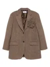 Giuseppe Di Morabito Blazer Mit Rosenverzierung In Brown