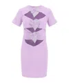 Giuseppe Di Morabito Mini Cut-out Dress With Applied Heart Details In Purple