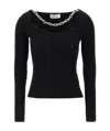 Giuseppe Di Morabito Jewel Chain Sweater In Black
